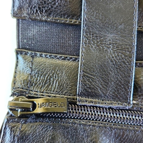 VANGELO Black Full-Zip Tall Dress Boots (Eu-40) - Picture 9 of 15